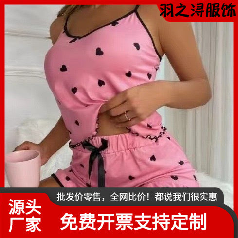 Printed Cami Shorts Pajama Set