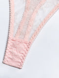 Sexy Lingerie-Lace Feather Sexy Lingerie Four-piece Set