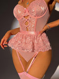 New mesh body shaping waist sexy body shaping lace backless sexy jumpsuit suit