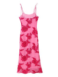 Women's Embroidered Suspender Holiday Dress