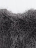Women's faux fur cropped jacket