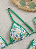 Floral print bikini