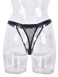 Fishnet Low Waist Adjustable Belt Comfortable See-Through Women's Sexy Panties