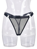Fishnet Low Waist Adjustable Belt Comfortable See-Through Women's Sexy Panties