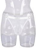 Fishnet Low Waist Adjustable Belt Comfortable See-Through Women's Sexy Panties