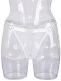 Fishnet Low Waist Adjustable Belt Comfortable See-Through Women's Sexy Panties