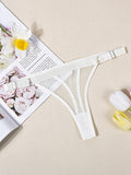Fishnet Low Waist Adjustable Belt Comfortable See-Through Women's Sexy Panties