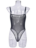 Sexy suspender mesh dress sexy suit