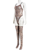 New sexy temptation mesh suspender dress set (including leg socks)