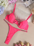 Mesh see-through handmade hot diamond sexy lingerie set