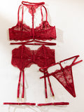 Eyelash Lace Fishbone Garter Sexy Body Shaping Lingerie