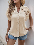 Lace stitching lotus leaf sleeve small stand collar shirt