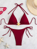 New Sexy Strap Starfish Two-Piece Swimsuit