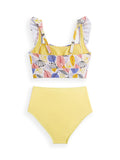 New swimsuit ruffled three-piece bikini