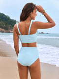 New style ruffled two piece bikini