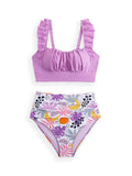 New style ruffled two piece bikini