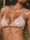 Floral print sexy bikini