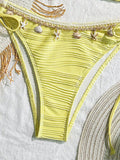 Sexy Starfish Shell Tassel Swimsuit Bikini