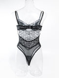 Suspender Sexy Lace Hollow Body Shaping Bodysuit