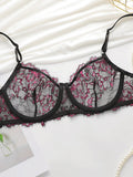Thin lace underwear set
