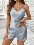 Suspender lace shorts thin pajamas set