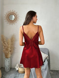 Women's home wear pajamas suspenders sexy lace lace nightgown