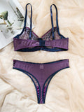 Sexy lingerie, comfortable, small contrast color, see-through lingerie set