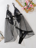 New sexy underwear mesh lace perspective no-take-off temptation sexy suspenders home clothes
