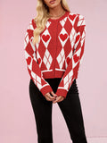 Valentine's Day Cardigan Sweater Heart Knitted Sweater Jacket