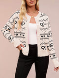 Valentine's Day Cardigan Heart Knitted Jacket