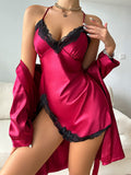 Sexy new style camisole nightgown/robe/pajamas/loungewear for women, loungewear/nightgown