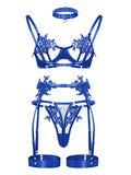 New Embroidered See-Through Sexy Lingerie Bra Set