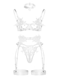 New Embroidered See-Through Sexy Lingerie Bra Set