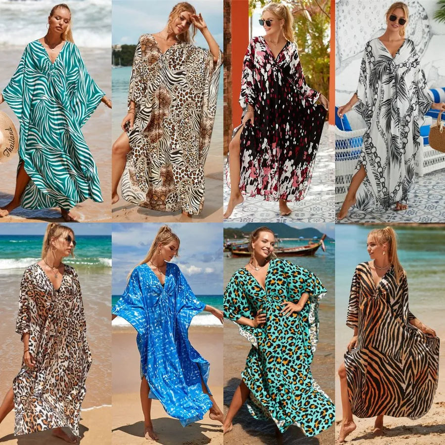 Leopard Vacation Beach Cover-Up